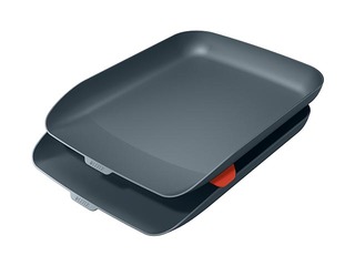 Leitz Cosy Letter Tray, Set of 2, velvet grey
