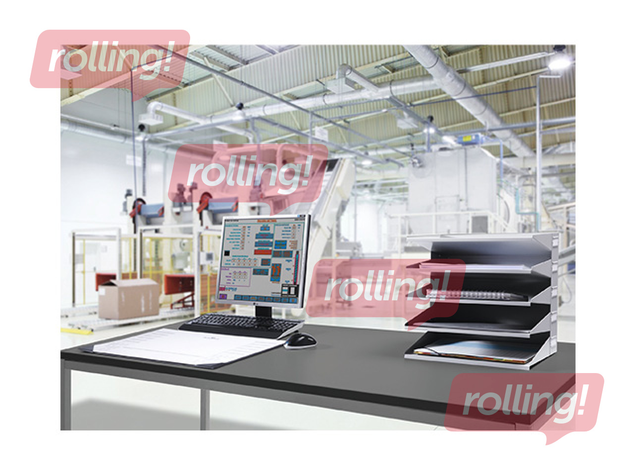 Комплект лотков для документов, Durable, открытие с широкой стороны, серый, A4