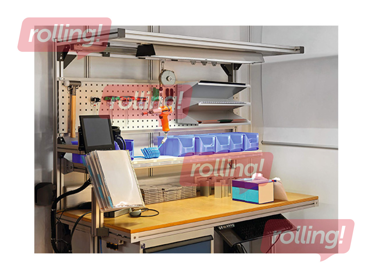 Dokumentu plauktu komplekts, Durable, atvērums platākajā malā, pelēks, A4