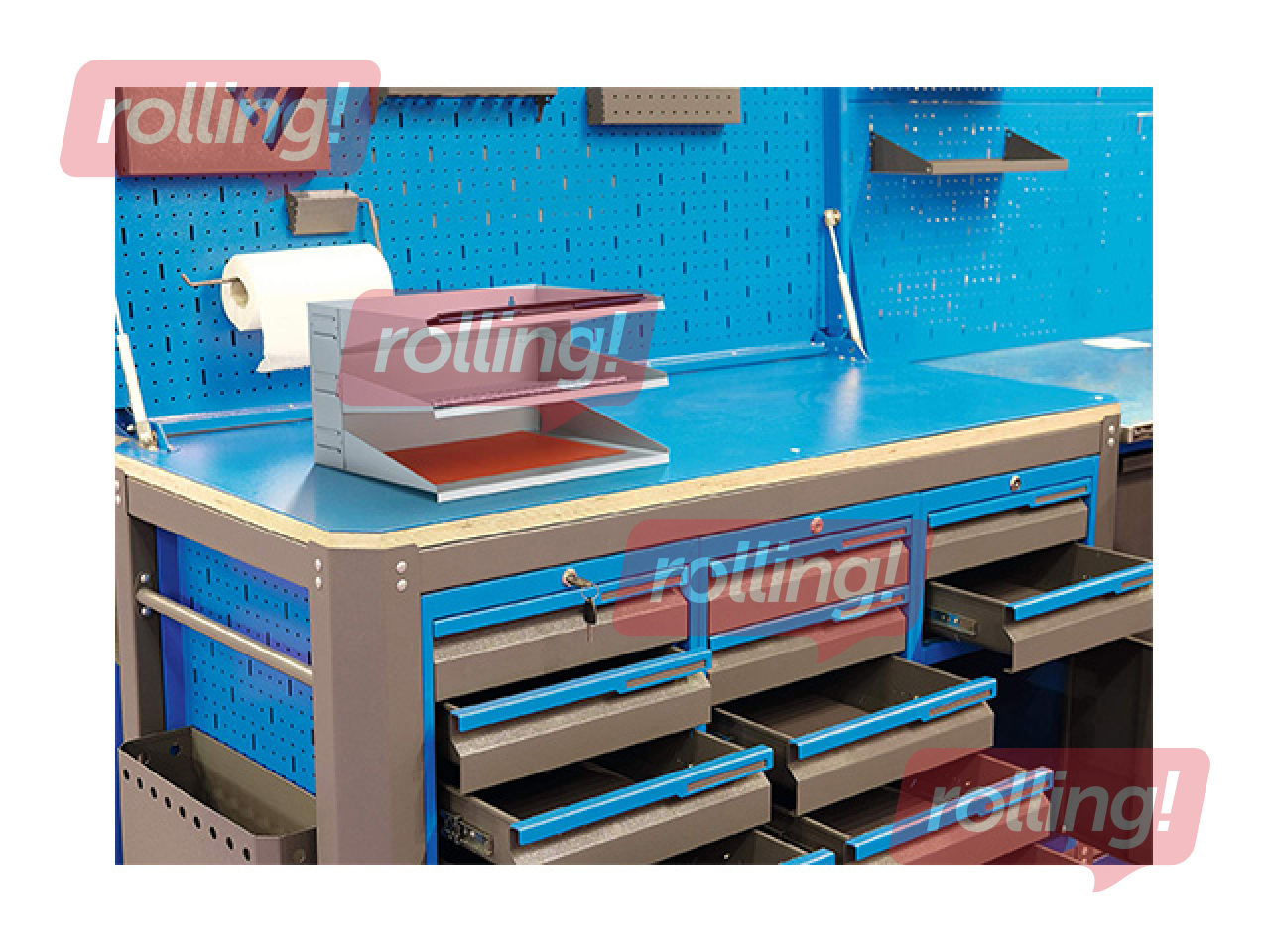 Dokumentu plauktu komplekts, Durable, atvērums platākajā malā, pelēks, A4