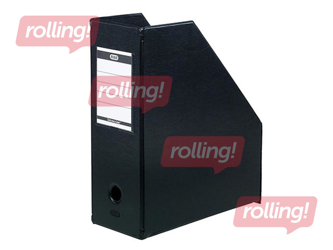 Dokumentu bokss Bantex - Elba Jumbo, A4, PVC, melns