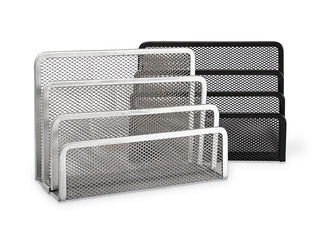 Desk letter holder Forpus, metal, black