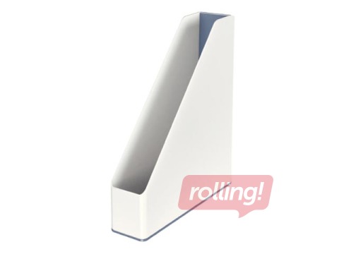 Dokumentu statīvs Leitz WOW, balts/pelēks + AKCIJA! Pērc dokumentu statīvus saņem dāvanu!