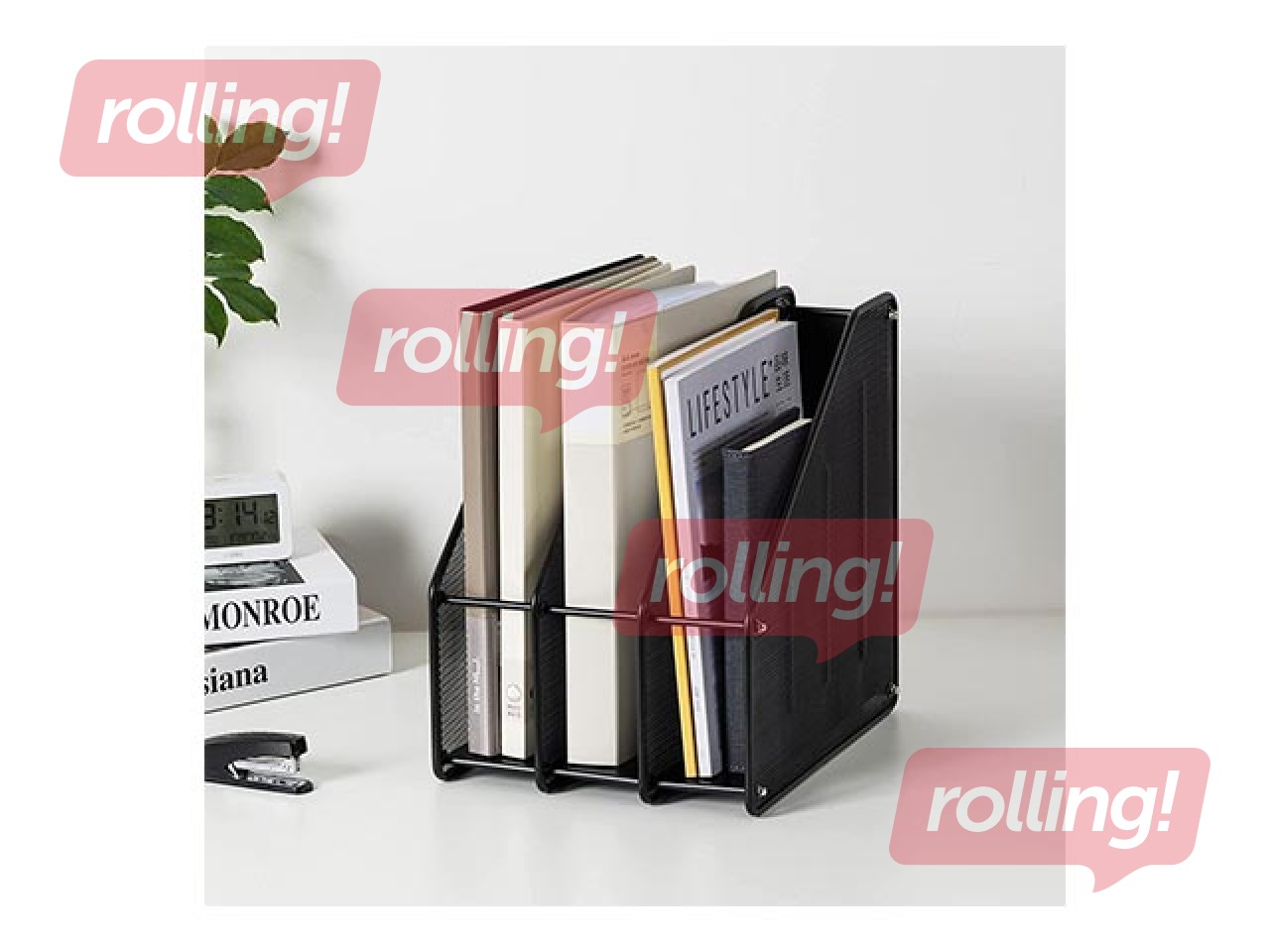 Magazine file Forofis A4, triple, metal, black