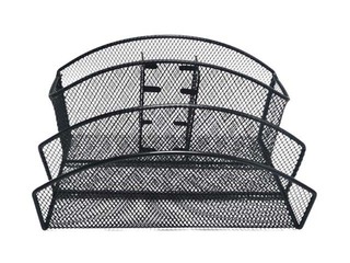 Galda organizators Concorde, 5 nodalījumi, metāla, melns