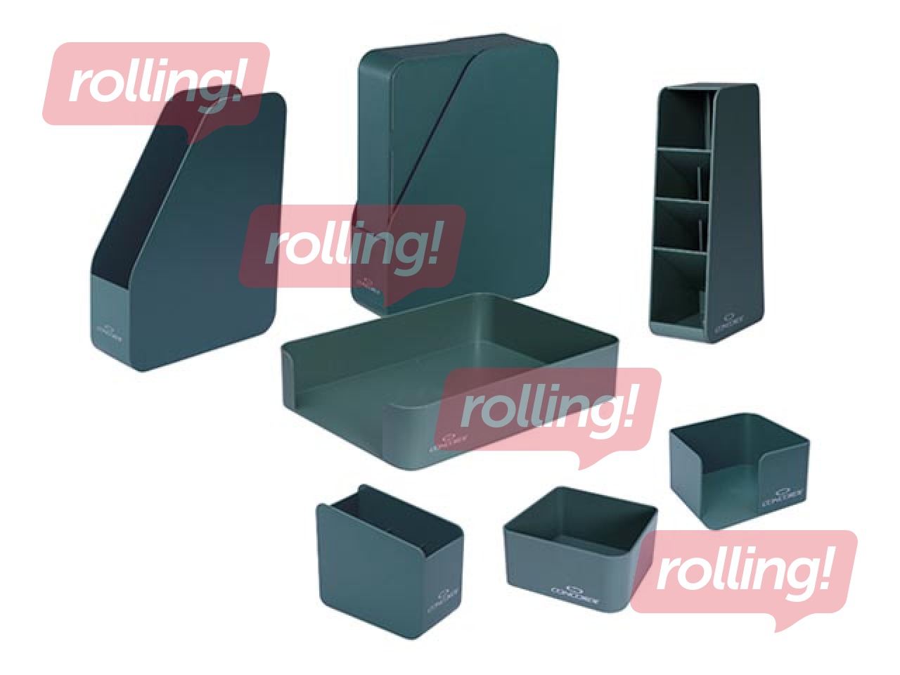 Galda organizatoru komplekts Concorde Lucky Eco, zaļš