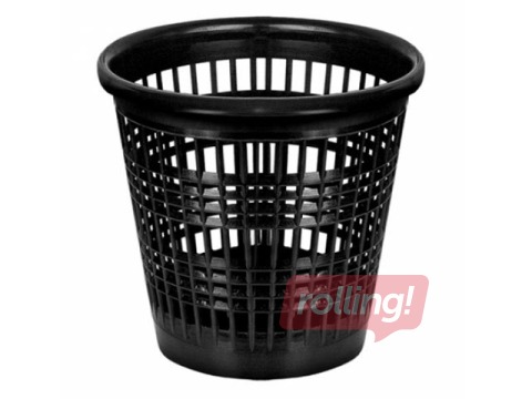 Prügikast Forpus, plastikust, must, 10l