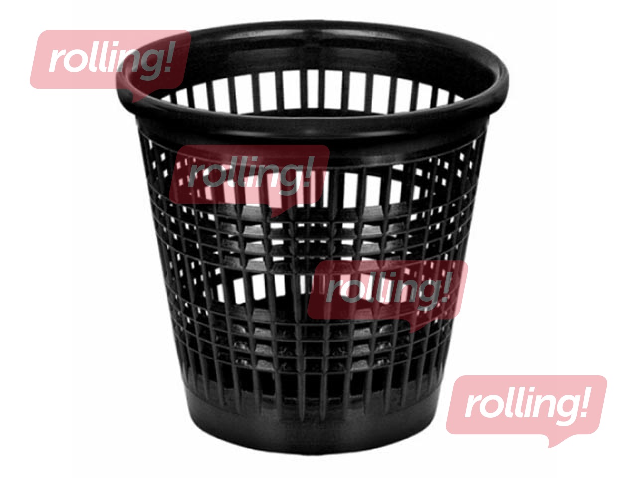 Prügikast Forpus, plastikust, must, 10l