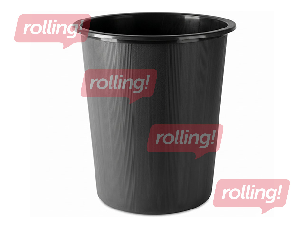 Prügikast, plastikust, must, 14l