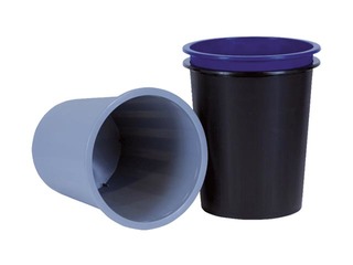 Papīrgrozs, plastikāta, pelēks, 14l