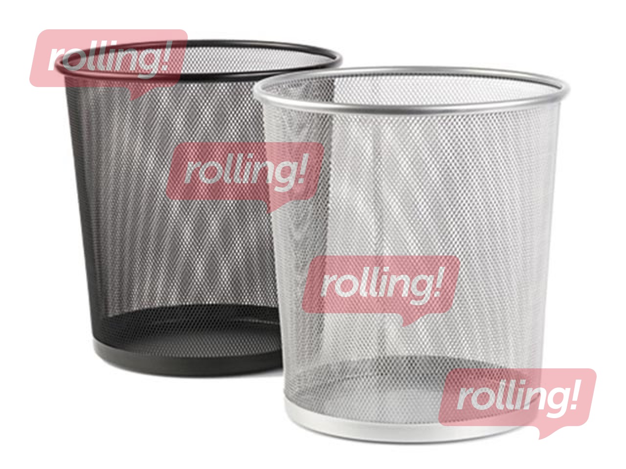 Prügikast Forpus, metall, must, 12l