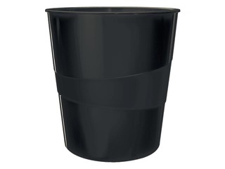 Waste Paper Bin Leitz Recycle, plastic, black, 15l