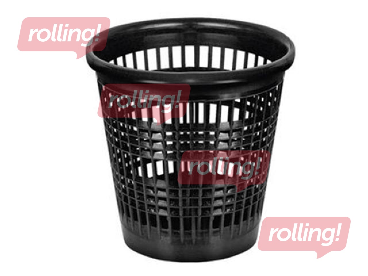 Waste bin Forofis, plastic, black, 10l