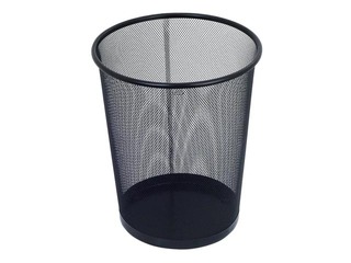 Waste bin Grand, metal, black, 19l
