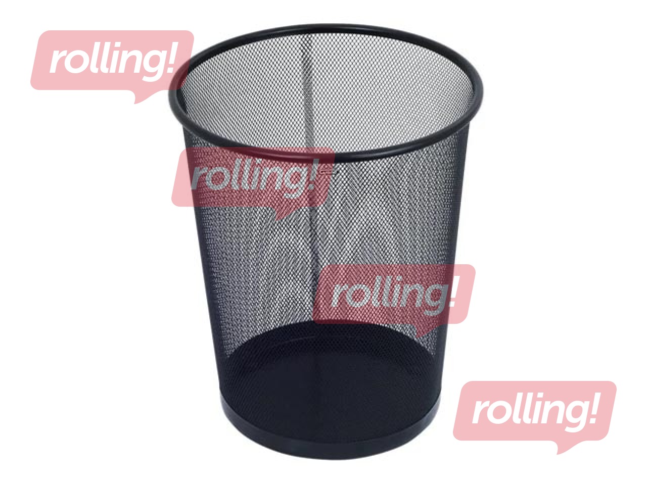 Waste bin Grand, metal, black, 19l