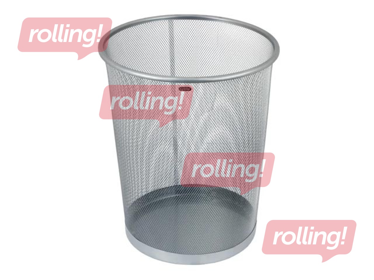 Waste bin Grand, metal, silver, 19l