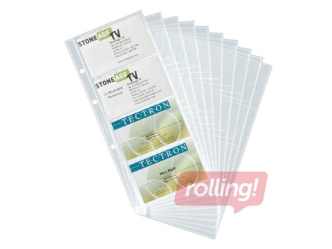 Vizītkaršu ieliktņi Durable, 60x90mm, 10 gab.