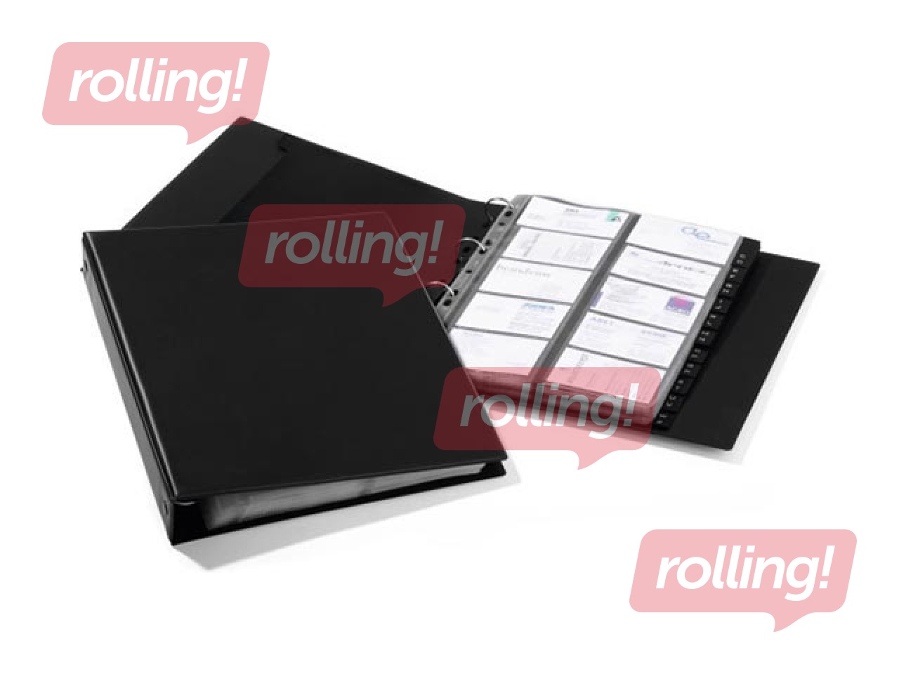 Visiitkaardi kaaned Durable Visifix, must, A4, 400 kaardile