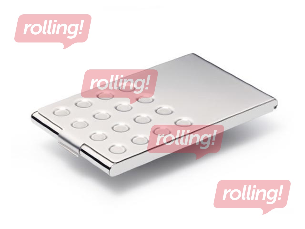 Визитница Durable, хромированная