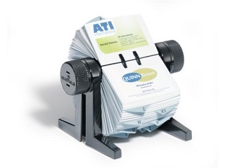 Business Card Stand rotating, Durable, 300 card., black