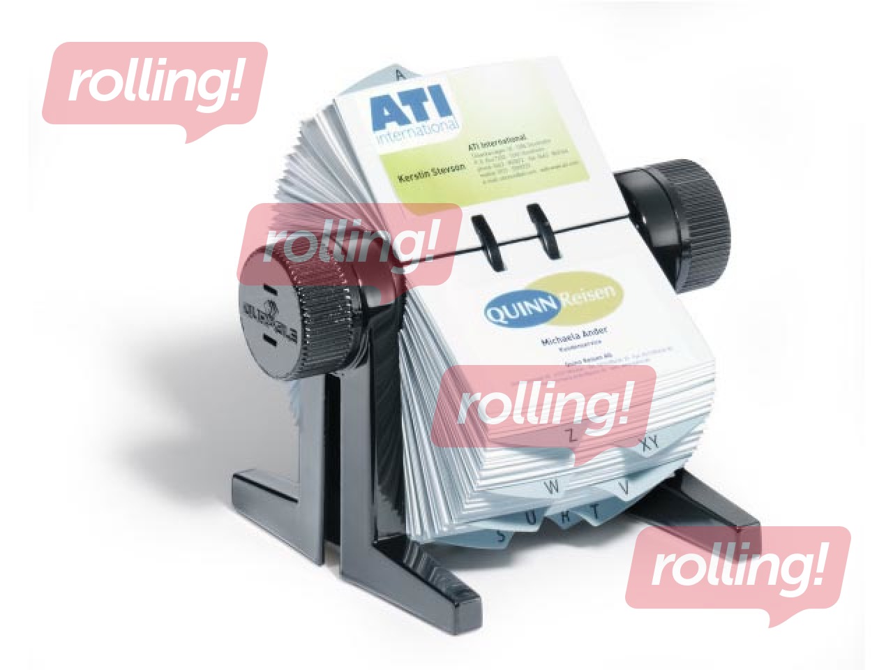 Visiitkaardihoidja Durable, 300 kaardile, must