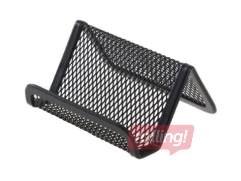 Vizītkaršu statīvs Forpus, metāla, melns