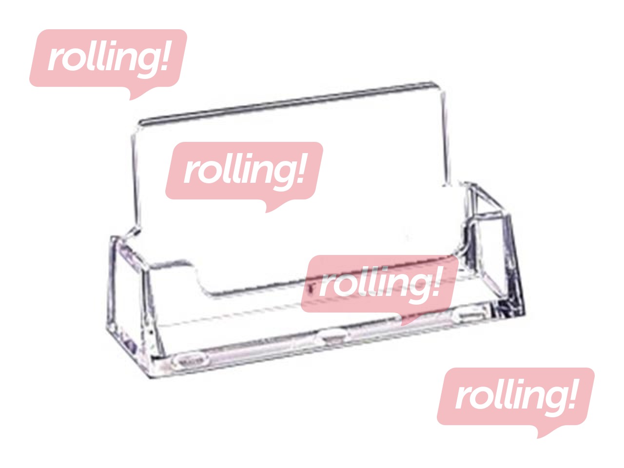 Visiitkaartide alus, läbipaistev, plastik, 93x18mm