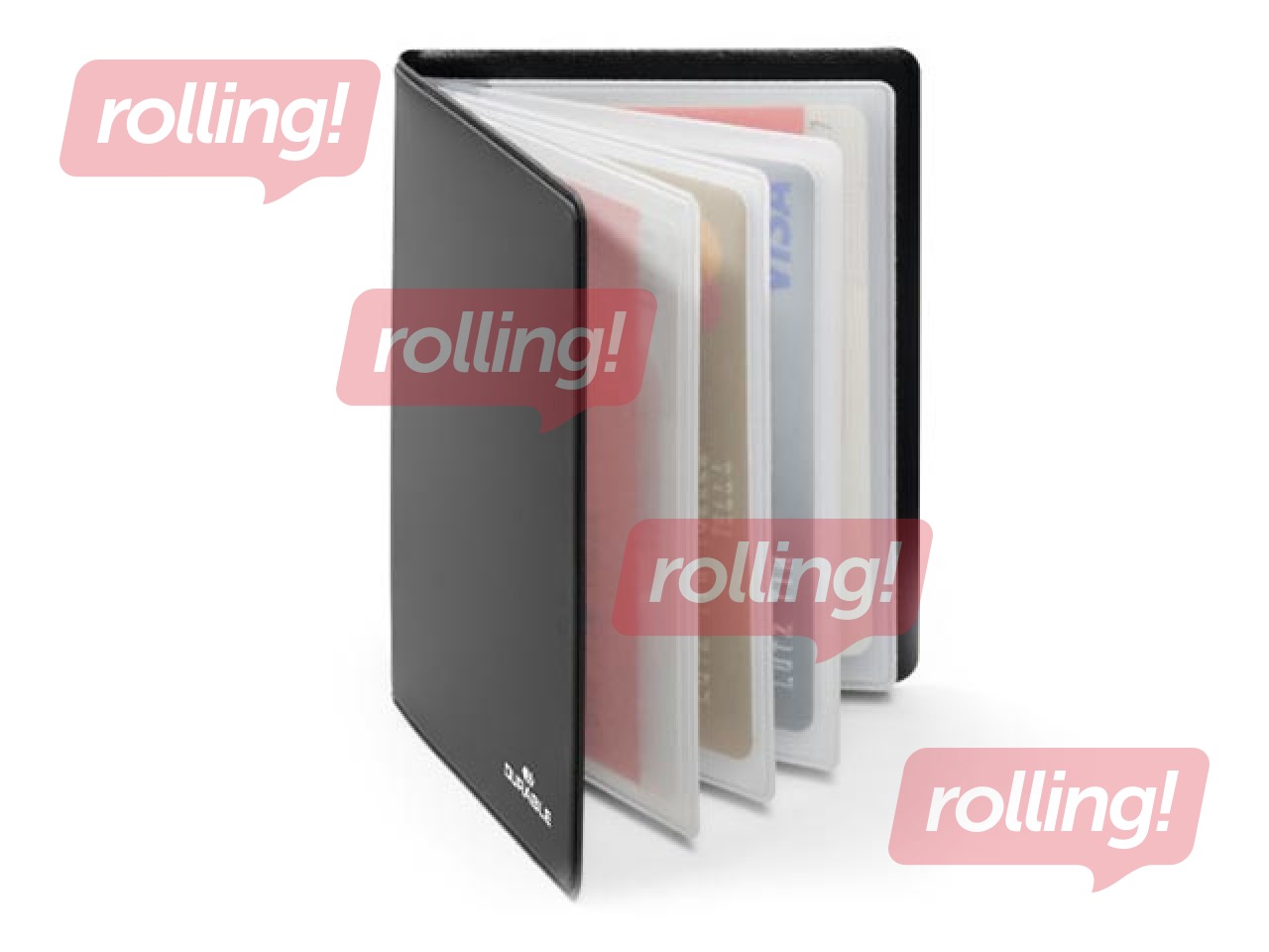 Credit card wallet Durable, RFID secure, charcoal