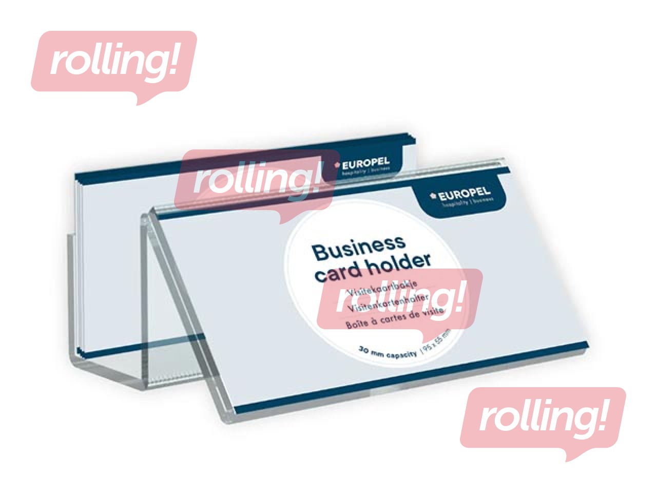 Business Card Holder Europel, transparent