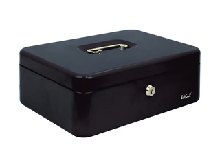 Cash box Eagle 8878L, metal, black