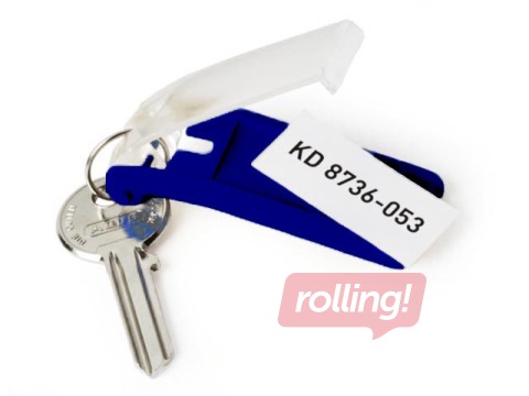 Key clip Durable, dark blue, 6 pcs.