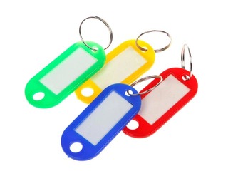 Plastic Key-ring Forpus, assorted, 12 pcs.