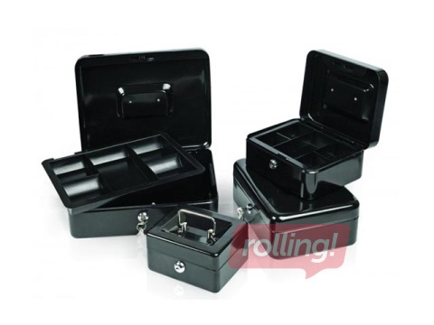 Ящик для денег Forpus, металл, черный, 250х170х75мм