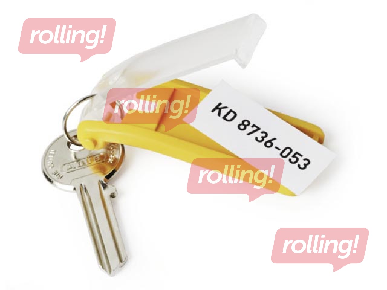 Бирки для ключей Durable, желтыe, 6 шт.