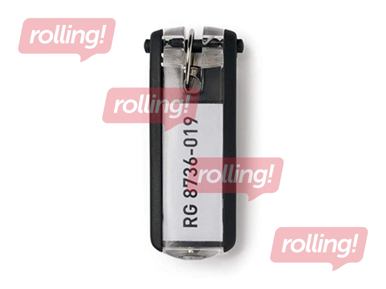 Atslēgu piekariņi Durable, melni, 6 gab.