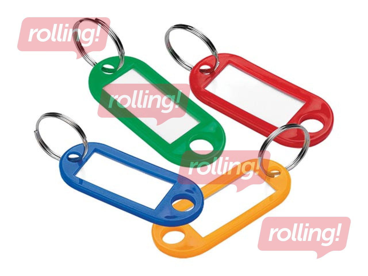 Plastic Key-ring Forofis, assorted, 12 pcs.