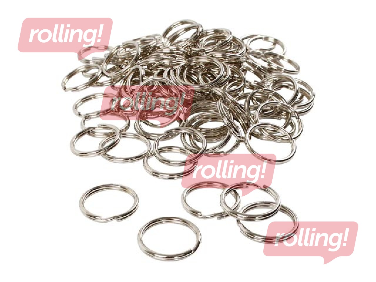 Atslēgu piekariņu riņķis, 25mm, 100 gab.