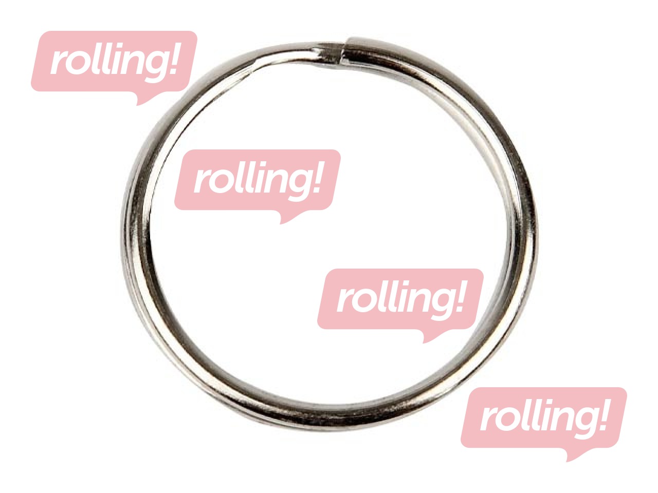 Atslēgu piekariņu riņķis, 25mm, 100 gab.