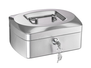 Cash box Alco, metal, silver, 205x85x160mm