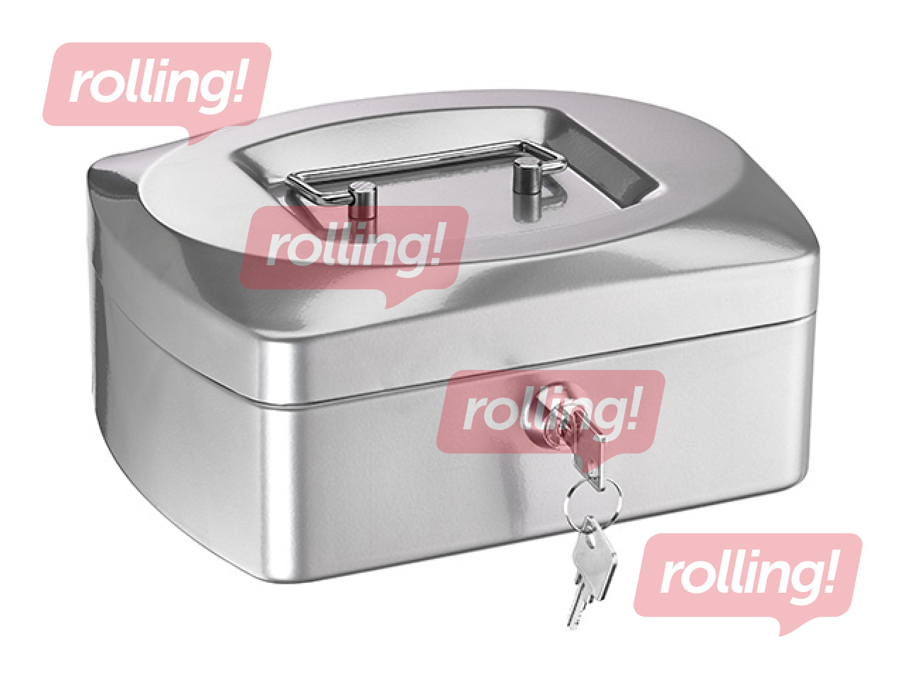 Sularahakarp Alco, metallist, hõbedane, 205x85x160mm