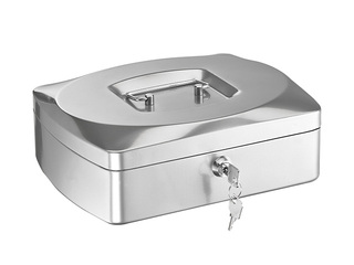 Cash box Alco, metal, silver, 255x90x200mm