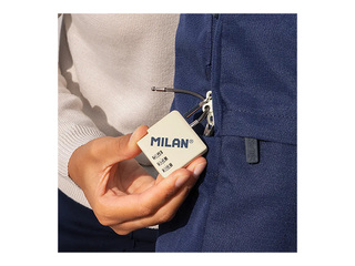 Atslēgu piekariņš ar kodu, bēšs, 6.5x6.8x0.9cm