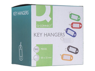 Atslēgu piekariņš Q-Connect, balts