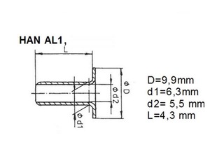 Eyelets Hang PunchNBind, silver color, D 5.5mm, 25 pages, 100 pcs.