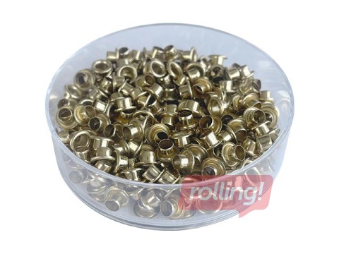 Kniedītes Osiris, zeltītas, 4.8x4.6mm, 250 gab.