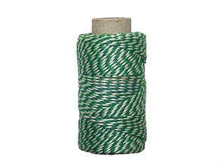 Notaries cotoon, green/white, 35m