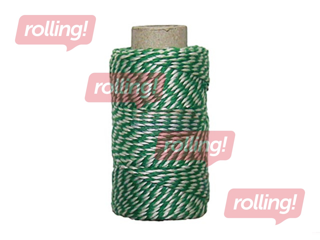 Notāru diegs, zaļš/balts, 35m