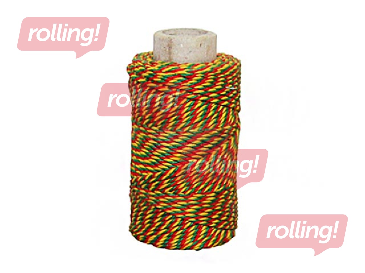 Köitenöör, kollane/roheline/punane, 35m