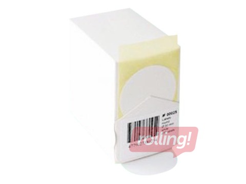Round labels, white, diameter 50mm, 200 pcs.