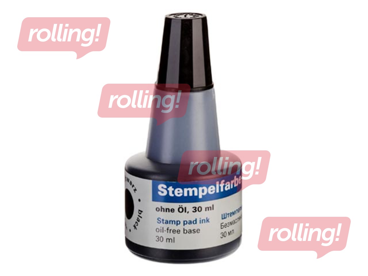 Zīmogu tinte Office Point, melna, 30ml